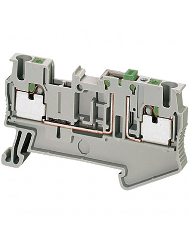 Borne push-in sectionnable à couteau 2 points 2,5mm² gris SCHNEIDER NSYTRP22SC