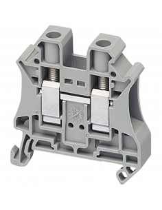 Borne à vis passant 2 points 10mm² gris SCHNEIDER NSYTRV102