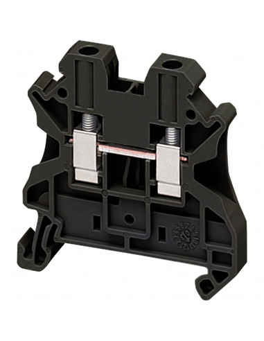 Borne à vis passant 2 points 4mm² noir SCHNEIDER NSYTRV42BK