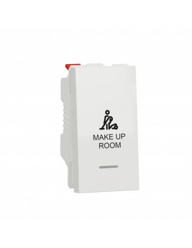 Unica commande pour chambre hôtel symbole MUR 1 mod Blanc méca seul SCHNEIDER NU310118SMUR