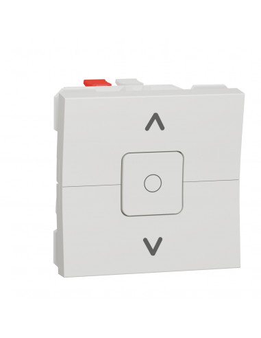 Unica inter volet-roulant 3 touches 6A 2 mod Blanc anti méca seul SCHNEIDER NU320820