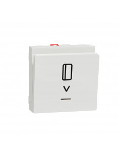 Unica commande à carte NO/NF 10A 2 modules Blanc mécanisme seul SCHNEIDER NU328318