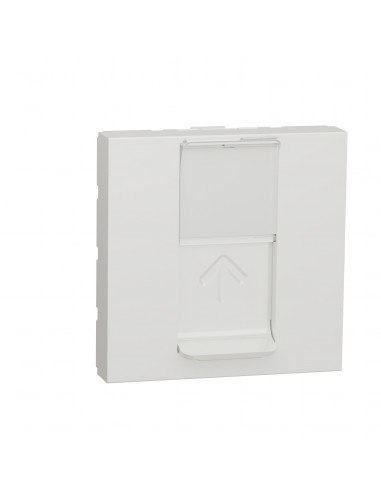 Unica prise RJ45 simple cat 6 STP 2 mod Blanc méca seul SCHNEIDER NU341718