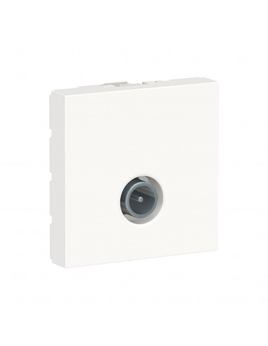 Unica prise télévision TV mâle individuel 2 mod Blanc méca seul SCHNEIDER NU346218