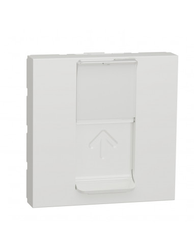 Unica prise pour 1 RJ45 S-One spéciale goulotte 2 mod Blanc méca seul SCHNEIDER NU941118T