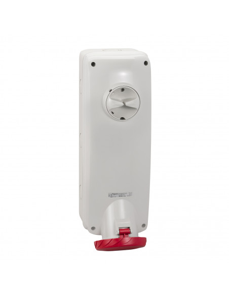 PratiKa socle de prise à vis saillie 63A 3P+N+T 380-415V IP65 SCHNEIDER PKB63P535