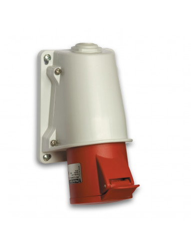 PratiKa socle de prise incliné -32 A 3P+T 380-415 V CA en saillie- IP44 SCHNEIDER PKY32W434