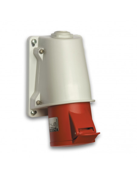 PratiKa socle de prise incliné -32 A 3P+T 380-415 V CA en saillie- IP44 SCHNEIDER PKY32W434