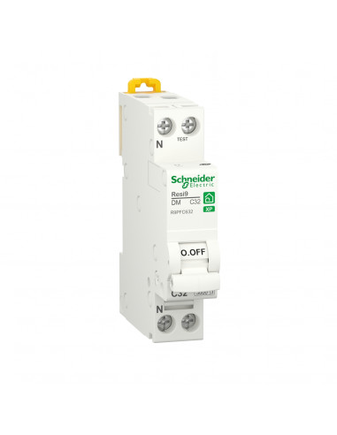 Resi9 XP disjoncteur modulaire 1P+N 32A courbe C peignable SCHNEIDER R9PFC632