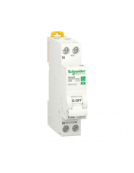 Resi9 XP disjoncteur modulaire 1P+N 32A courbe C peignable SCHNEIDER R9PFC632