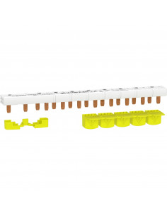 Resi9 XP peigne monobloc 1P+N 63A 10 modules cache dents SCHNEIDER R9PXH210