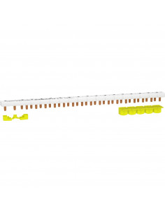 Resi9 XP peigne monobloc 1P+N 63A 18 modules cache dents SCHNEIDER R9PXH218