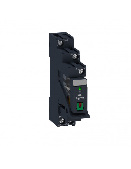 Zelio Relay RXG relais embroc monté sur embase test + DEL 1OF 10A 230VAC SCHNEIDER RXG12P7PV