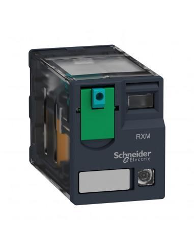 Zelio Relay RXM relais miniature embrochable test+DEL 2OF 12A 110VDC SCHNEIDER RXM2AB2FD