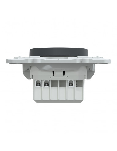 Wiser Ovalis variateur poussoir 2 fils zigbee Anthracite SCHNEIDER S340522W