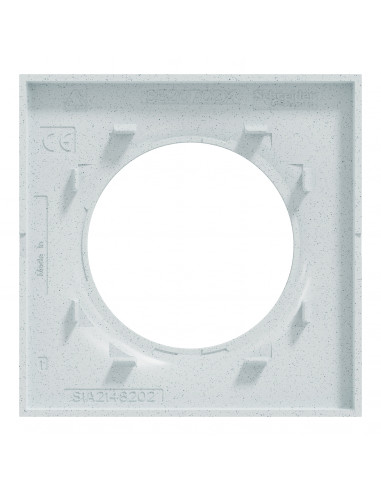 Odace Styl plaque Blanc Recyclé 1 poste SCHNEIDER S510702