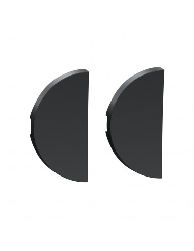 Odace Anthracite enjoliveur double va-et-vient et poussoir SCHNEIDER S540614