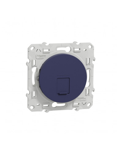 Odace prise RJ45 Cobalt grade 1 (téléphone + informatique) cat. 6 UTP à vis SCHNEIDER S550475