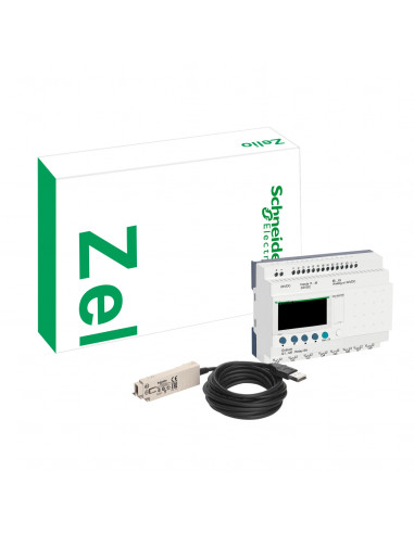 Zelio Logic relais intelligent compact pack découverte 12 E/S 24Vcc SCHNEIDER SR2PACKBD