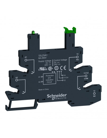 Harmony Control embase SSL 6A 5 à 24V CC bornier à vis lot de 10 SCHNEIDER SSLZVA1