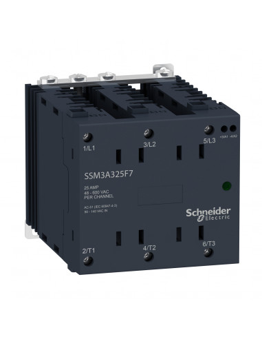 Harmony relais statique rail DIN entrée 4-32Vcc/sortie 48-600Vca 25A SCHNEIDER SSM3A325BD