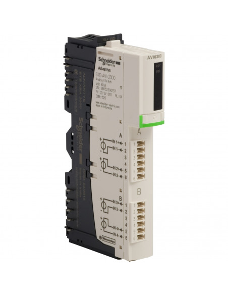 Advantys STB kit d'entrées analogiques standard +/-10V 4 E 15 bits+signe SCHNEIDER STBAVI0300K