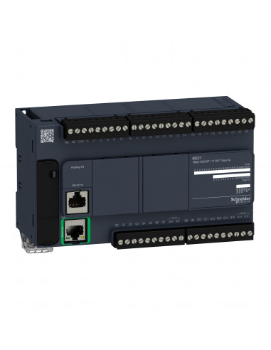 Modicon M221 contrôleur 40E/S PNP port Ethernet+série 24VCC SCHNEIDER TM221CE40T