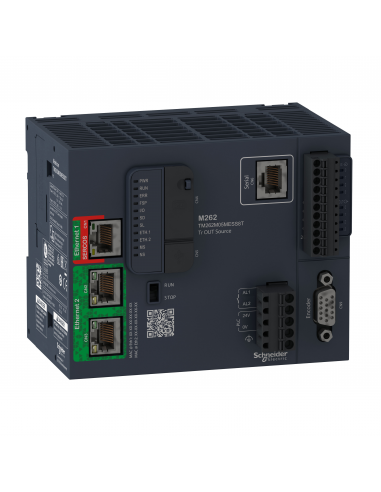 Modicon M262 Contrôleur logique-Motion 4 axes-Ethernet RJ45-2 adr.IP-Sans IIoT SCHNEIDER TM262M05MESS8T