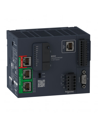 Modicon M262 Contrôleur logique et Motion 24 axes Ethernet RJ45 2 adr. IP SCHNEIDER TM262M35MESS8T