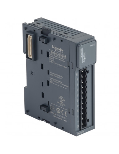 Modicon TM3 module 2 entrées ana haute résolution -10-0-10V 0/4-20mA ressort SCHNEIDER TM3AI2HG