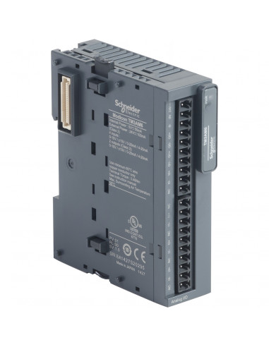 Modicon TM3 module mixte 4 entrées et 2 sorties -10-0-10V 0/4-20mA à vis SCHNEIDER TM3AM6