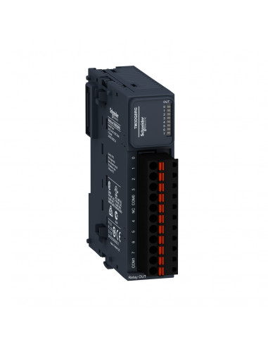 Modicon TM3 module 8 sorties TOR relais 2A à ressort SCHNEIDER TM3DQ8RG