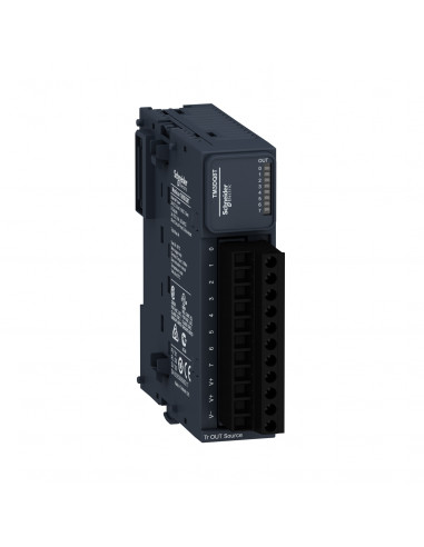 Modicon TM3 module 8 sorties TOR PNP 0,5A à vis SCHNEIDER TM3DQ8T