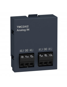 Modicon M221 cartouche 2 entrées analogiques tension 0-10V courant 0/4-20mA SCHNEIDER TMC2AI2 2