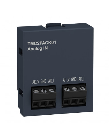 Modicon M221 cartouche application emballage 2 entrées analogiques SCHNEIDER TMC2PACK01
