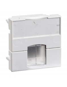 Actassi support non-adaptable 45x45mm blanc polaire volet incolore SCHNEIDER VDI88140P