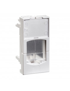 Actassi support non-adaptable 22,5x45mm blanc polaire volet incolore SCHNEIDER VDI88240P 2
