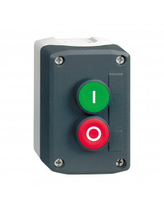 Boite avec 2 boutons poussoirs Harmony diam. 22 vert /rouge SCHNEIDER XALD213 2