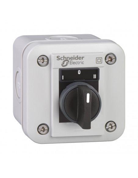 Harmony XALE boîte à boutons sélecteur 3 positions I-O-II blanc 2F SCHNEIDER XALE1333
