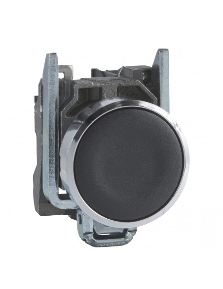 Harmony XB4 bouton poussoir à impulsion diam. 22 noir 1O vis étrier SCHNEIDER XB4BA22