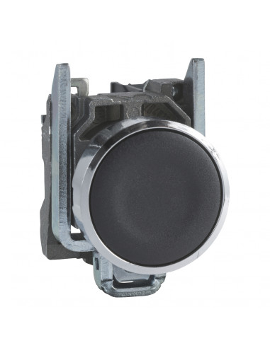 Harmony XB4 bouton poussoir à impulsion diam. 22 noir 1O vis étrier SCHNEIDER XB4BA22
