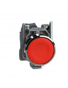 Harmony XB4 bouton poussoir à impulsion diam. 22 rouge 1O vis étrier SCHNEIDER XB4BA42