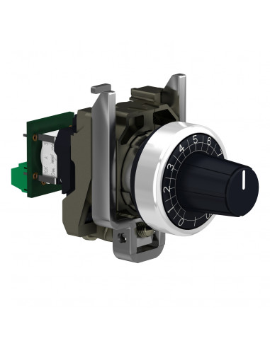 Harmony XB4 potentiomètre complet diam. 22 100k? raccordement sur bornier SCHNEIDER XB4BD912R100K