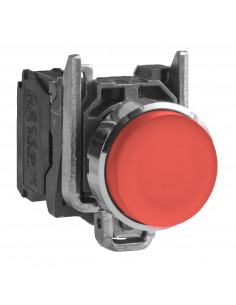 Harmony XB4 bouton poussoir à impulsion diam. 22 dépassant rouge 1F vis SCHNEIDER XB4BL41 2