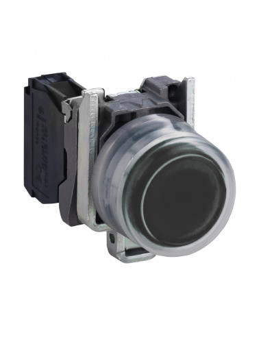Harmony XB4 bouton poussoir à impulsion diam. 22 capuchonné noir 1F vis SCHNEIDER XB4BP21