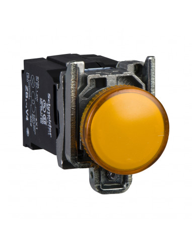 Harmony XB4 voyant lumineux DEL diam. 22 orange alim transfo 400V vis étr SCHNEIDER XB4BV5B5