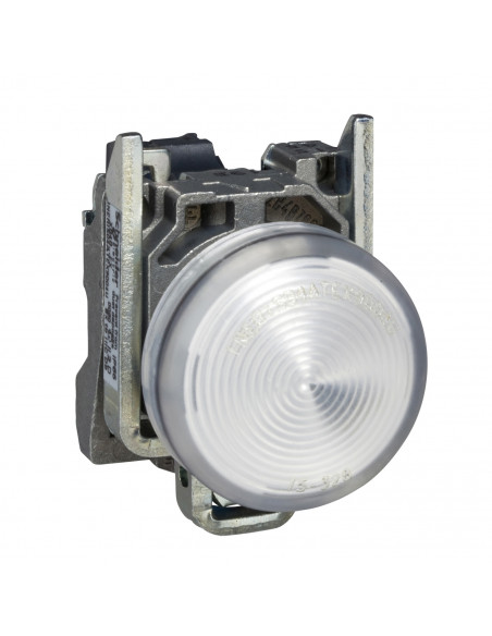 Harmony XB4 voyant lumineux BA9s diam. 22 blanc direct 250V max vis étrier SCHNEIDER XB4BV61
