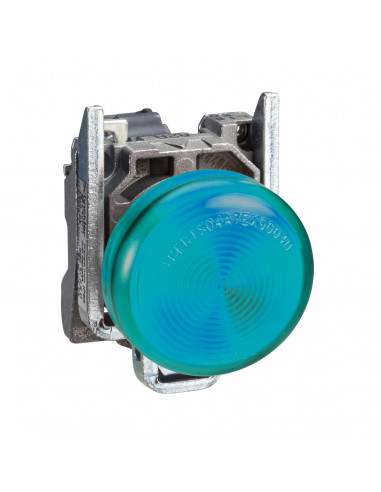 Harmony XB4 voyant lumineux BA9s diam. 22 vert direct 250V max vis étrier SCHNEIDER XB4BV63