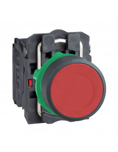 Harmony XB5 bouton poussoir à impulsion diam. 22 1O+1F vis étrier SCHNEIDER XB5AA45
