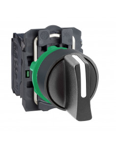 Harmony XB5 bouton tournant à manette diam. 22 3 pos rap C noir 2F vis SCHNEIDER XB5AD53